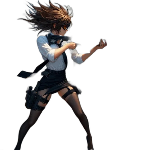 staff, weapon, hair, concept art transparent PNG cut-out