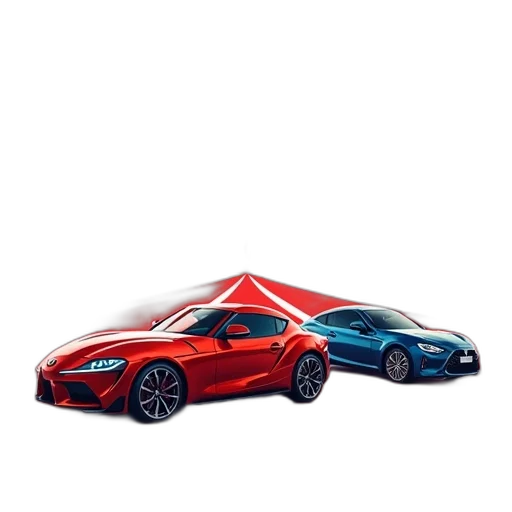 car, 3d render, concept art, photorealistic transparent PNG cut-out