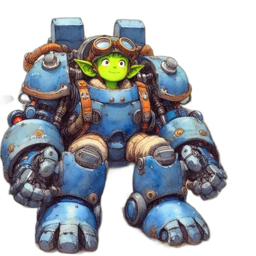 robot, weapon, face, creature transparent PNG cut-out