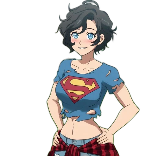 dress, anime, cartoon, comic book art transparent PNG cut-out