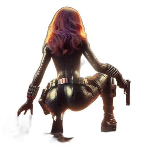 robot, weapon, dress, hair transparent PNG cut-out