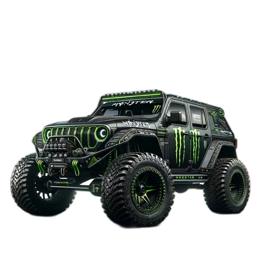 car, creature, 3d render, concept art transparent PNG cut-out