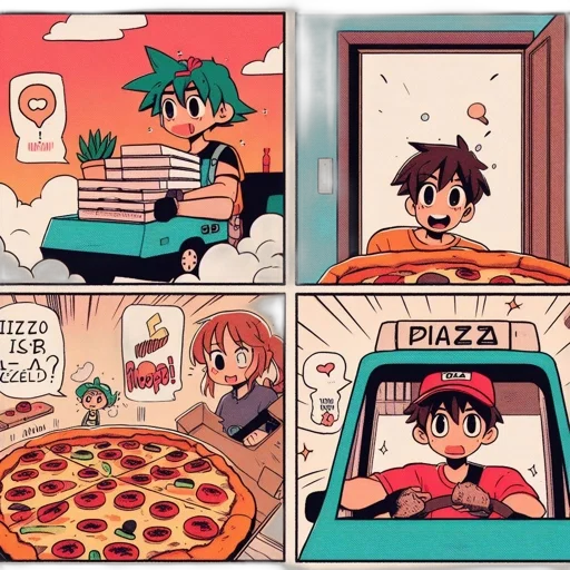 food, anime, comic book art, concept art transparent PNG cut-out