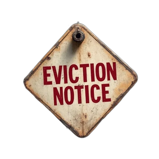 eviction, notice transparent PNG cut-out