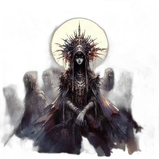 creature, concept art, fantasy art, dark transparent PNG cut-out