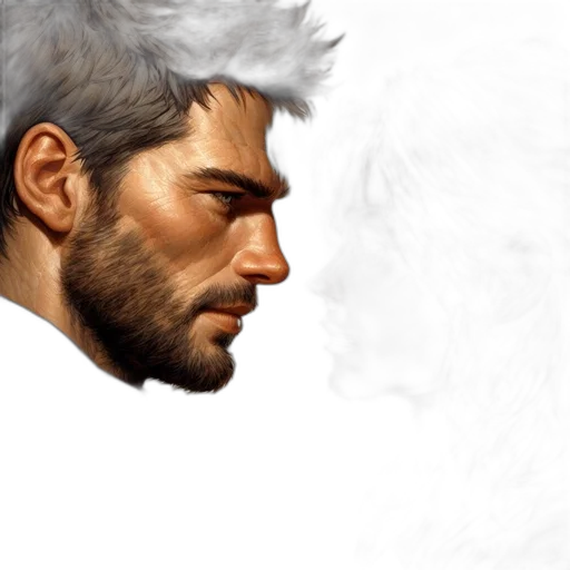 face, hair, animal, dragon transparent PNG cut-out