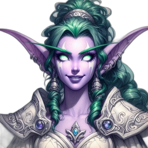 face, fantasy art, concept art, pixel art transparent PNG cut-out