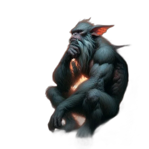 creature, dragon, animal, staff transparent PNG cut-out