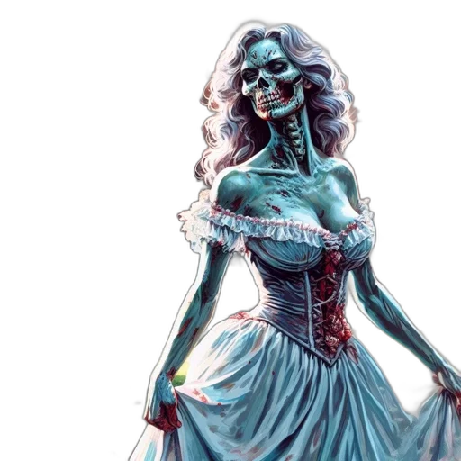dress, comic book art, concept art, fantasy art transparent PNG cut-out