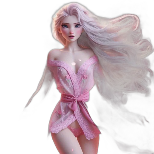 dress, fantasy art, concept art, 3d render transparent PNG cut-out