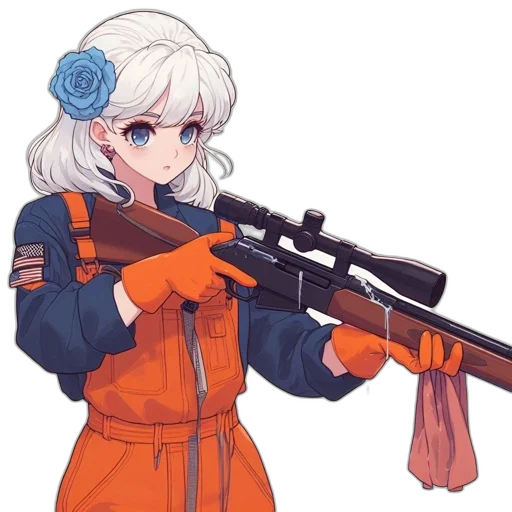 weapon, staff, jacket, animal transparent PNG cut-out