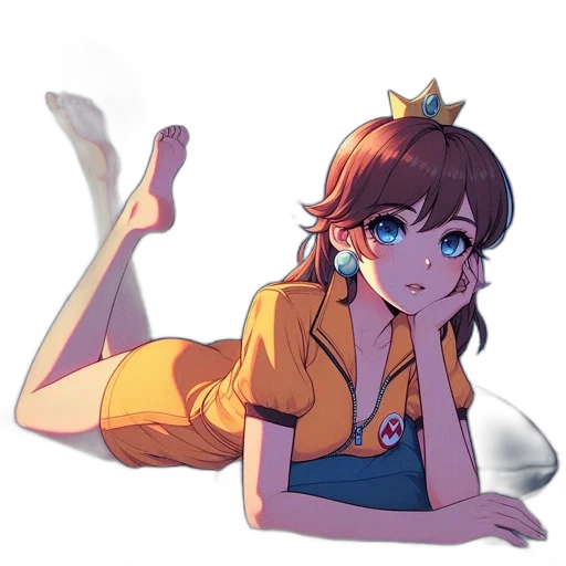 crown, staff, dress, creature transparent PNG cut-out