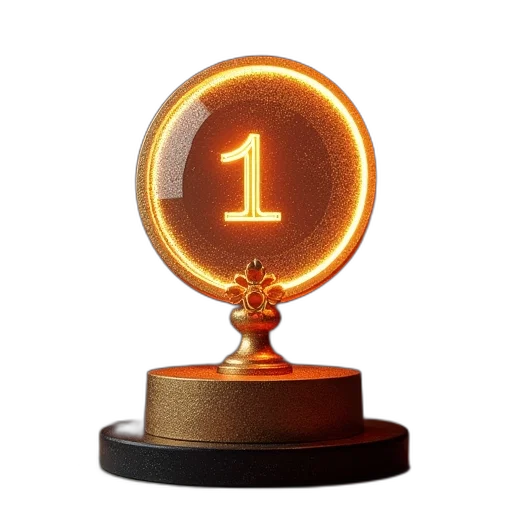3d render, award, third, time transparent PNG cut-out