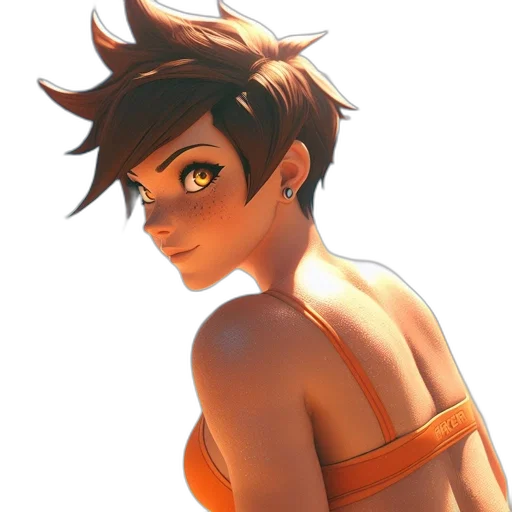 face, dress, staff, concept art transparent PNG cut-out