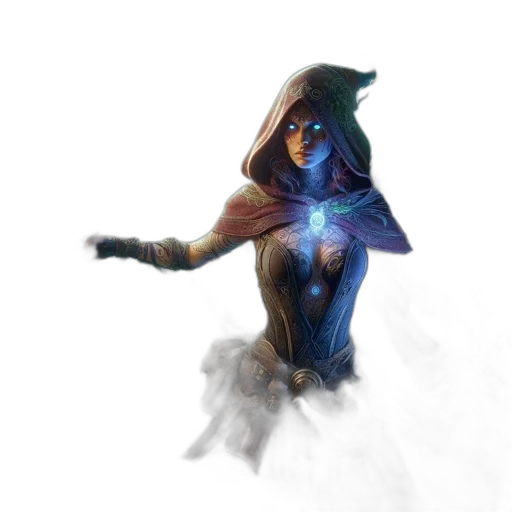 staff, mask, creature, robot transparent PNG cut-out
