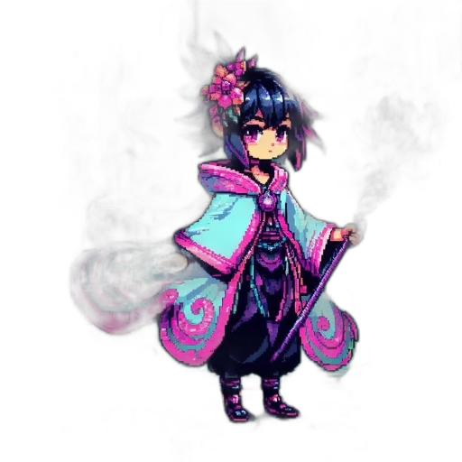 staff, dragon, dress, concept art transparent PNG cut-out