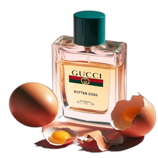 bottle, gucci, perfume, quirky transparent PNG cut-out