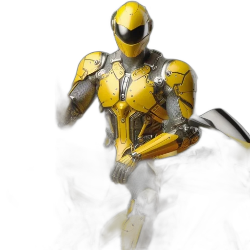 robot, weapon, concept art, 3d render transparent PNG cut-out