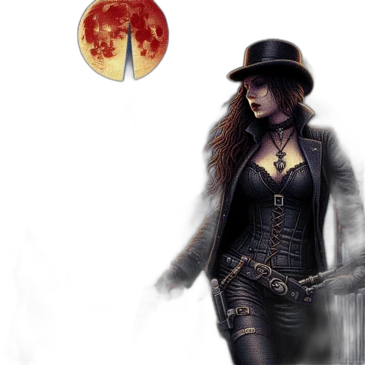 jacket, comic book art, concept art, fantasy art transparent PNG cut-out