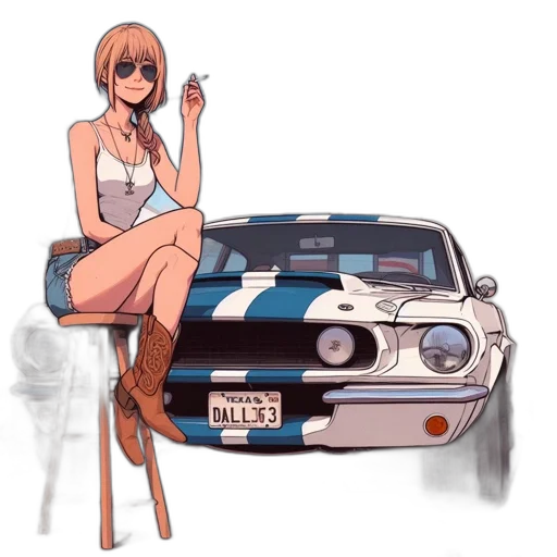 car, dress, weapon, anime transparent PNG cut-out