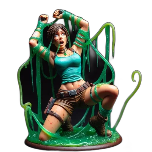 concept art, 3d render, fantasy art, green transparent PNG cut-out