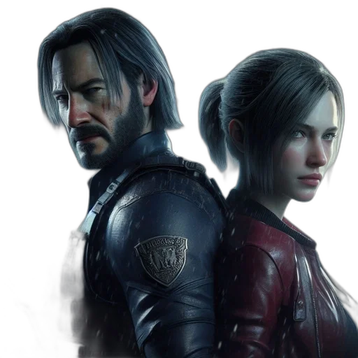 jacket, concept art, photorealistic, two transparent PNG cut-out