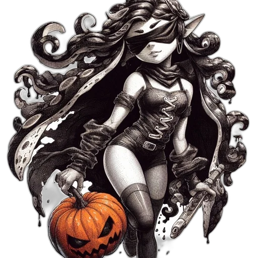 comic book art, concept art, fantasy art, pixel art transparent PNG cut-out
