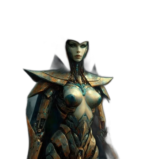 robot, mask, dress, sword transparent PNG cut-out