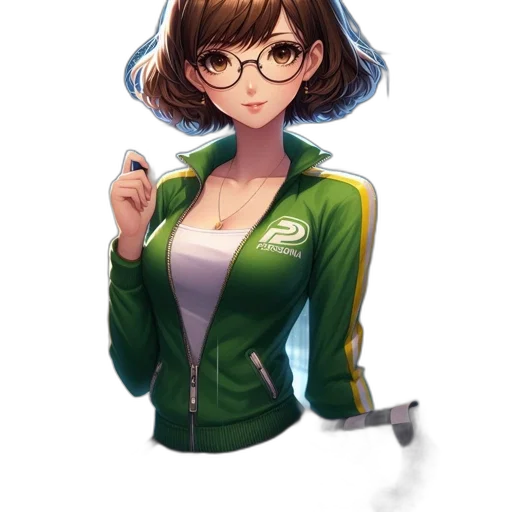 jacket, staff, dress, weapon transparent PNG cut-out