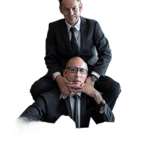 staff, furniture, jacket, three transparent PNG cut-out