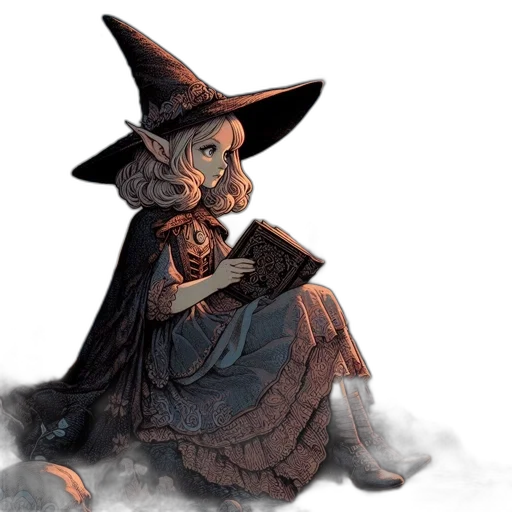 staff, hat, mask, dress transparent PNG cut-out