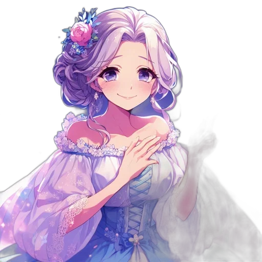 dress, staff, crown, face transparent PNG cut-out