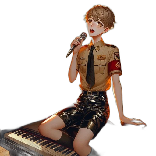 staff, jacket, robot, concept art transparent PNG cut-out