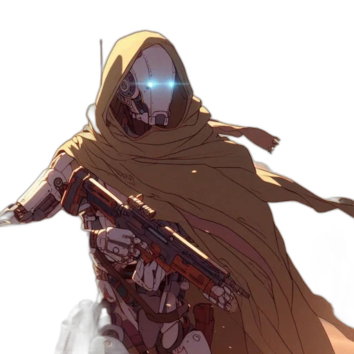 sword, weapon, robot, mask transparent PNG cut-out