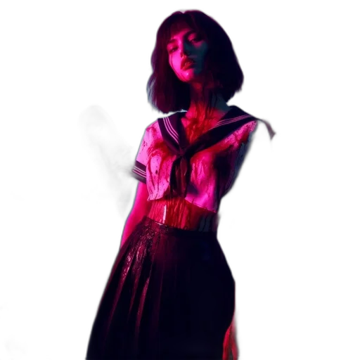 dress, staff, concept art, photorealistic transparent PNG cut-out