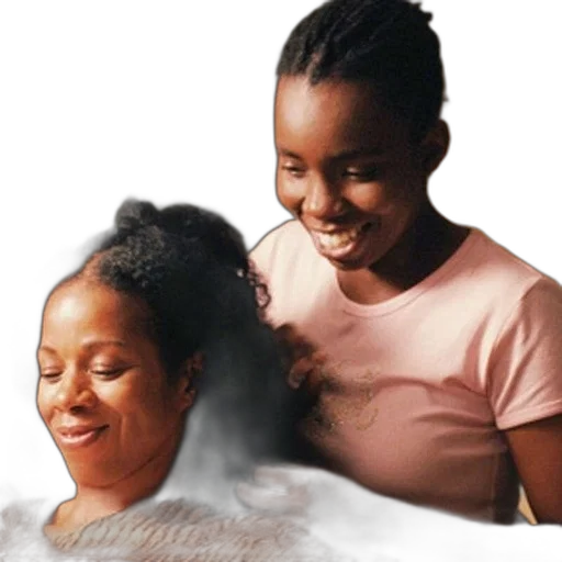hair, photorealistic, two, women transparent PNG cut-out