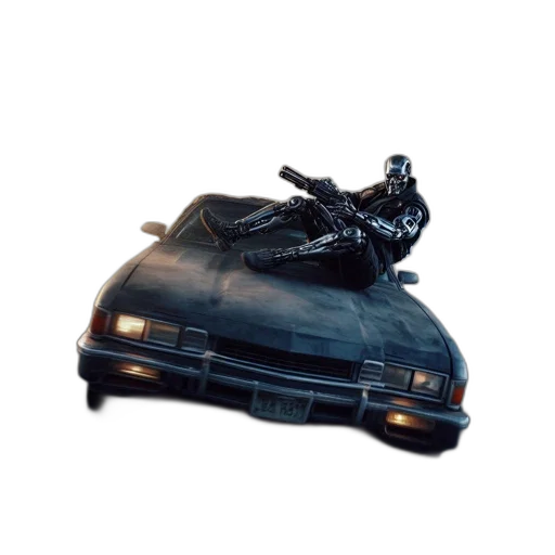 car, weapon, robot, jacket transparent PNG cut-out