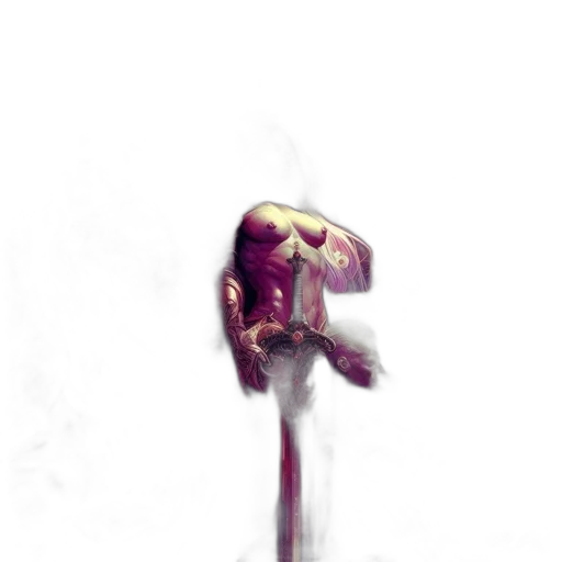 sword, weapon, staff, robot transparent PNG cut-out