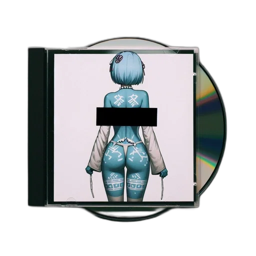 robot, vaporwave, cyberpunk, pixel art transparent PNG cut-out