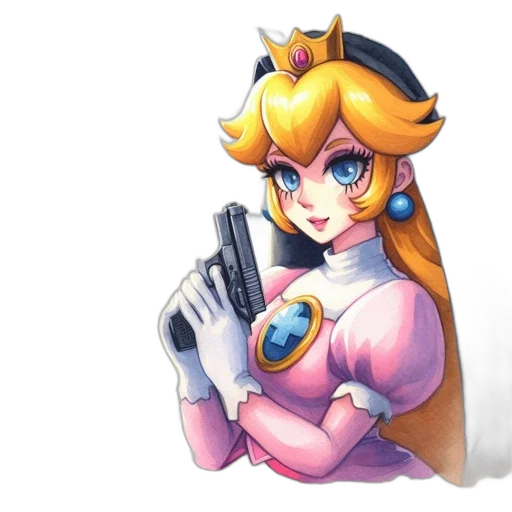 weapon, crown, staff, dress transparent PNG cut-out