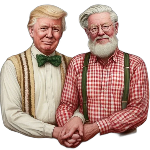 fantasy art, concept art, two, elderly transparent PNG cut-out