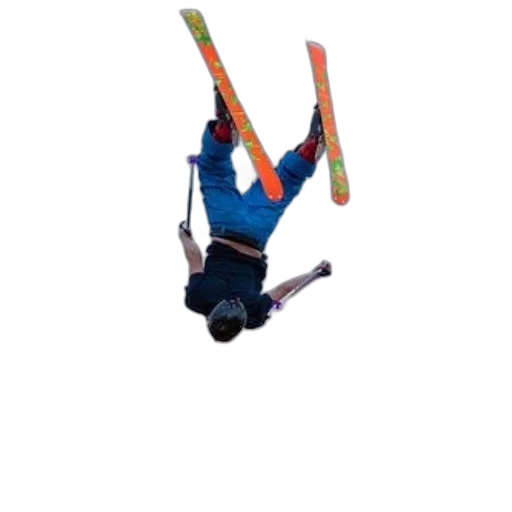 staff, 3d render, concept art, skier transparent PNG cut-out
