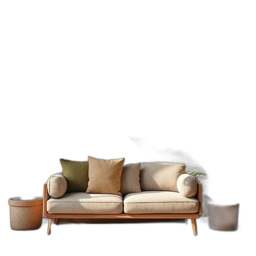 furniture, crown, staff, 3d render transparent PNG cut-out