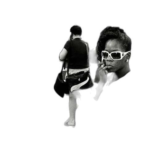 jacket, creature, shoes, photorealistic transparent PNG cut-out