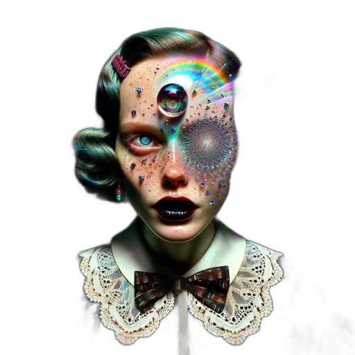 mask, face, robot, creature transparent PNG cut-out