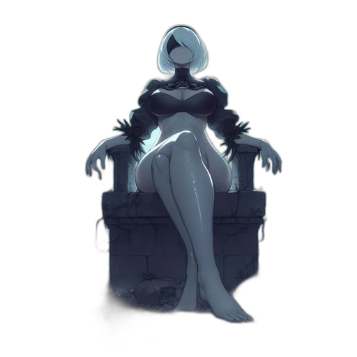 dress, crown, creature, robot transparent PNG cut-out