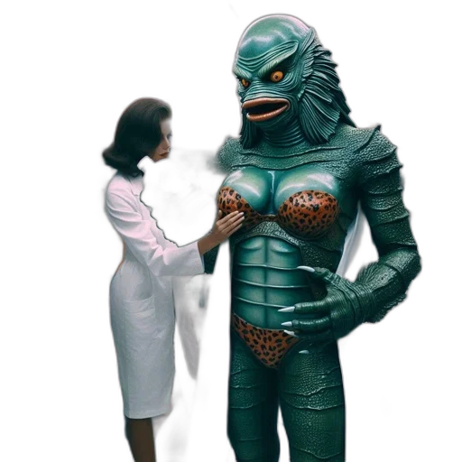 creature, robot, jacket, dress transparent PNG cut-out