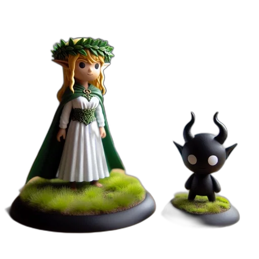 3d render, concept art, fantasy art, pixel art transparent PNG cut-out