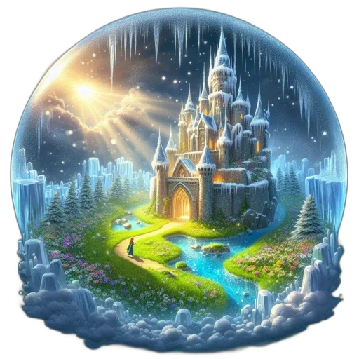crown, fantasy art, concept art, 3d render transparent PNG cut-out