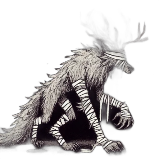 creature, dragon, animal, hair transparent PNG cut-out
